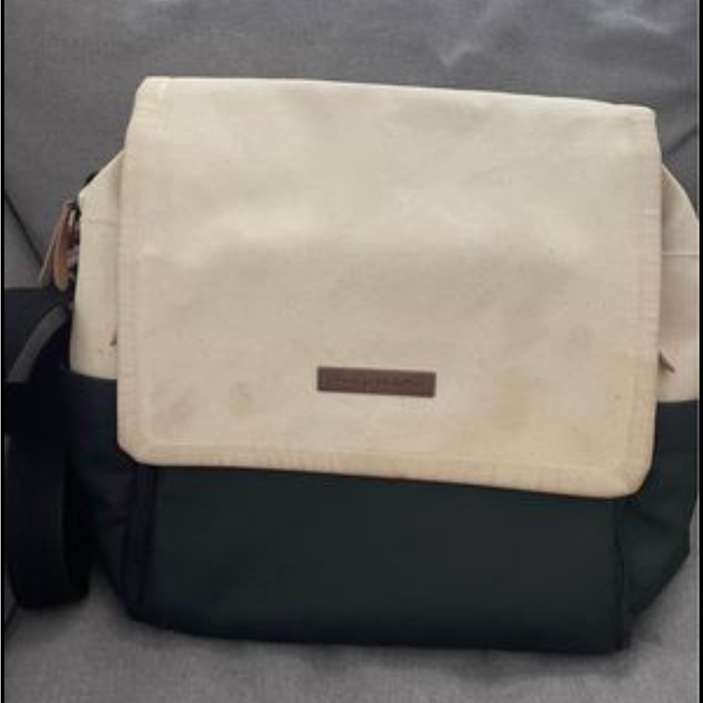Petunia pickle bottom black and cream diaper bag